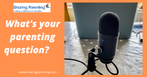 What's your parenting question and a photo of a microphone